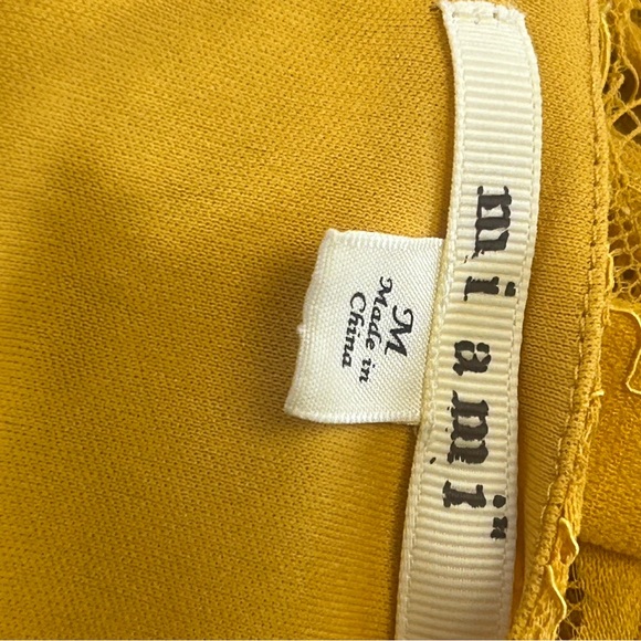 Miami Lace Midi Dress in Mustard Yellow - Picture 6 of 11